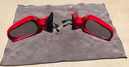 Milano red manual adjusting mirrors for 96-00 Civic