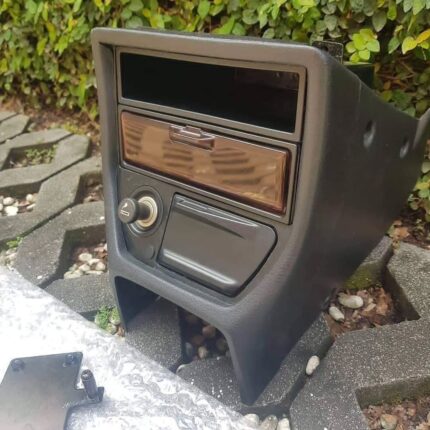 Black Double Din Centre Console