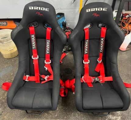 Bride low max seats with brackets and sliders for ek