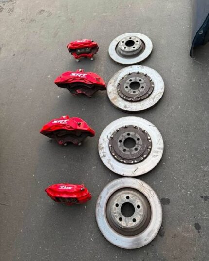 2015-2024 DODGE CHARGER SRT HELLCAT 6 PISTON BREMBO BRAKE CALIPER SET WITH ROTORS