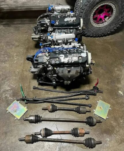 89-91Civic/Crx Si swaps with a matching 5 speed manual transmission (D16A6)