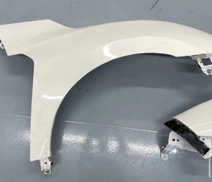 Clear white Spoon front bumper and OEM FK8 front fenders
