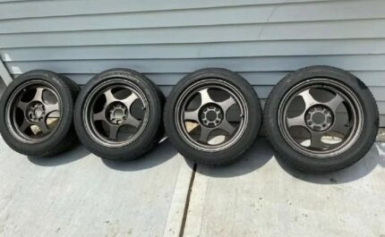 Gunmetal 15 slips with tires