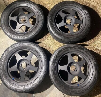A set of 4x100 16x7 set of OG spoon wheels